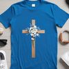 Faithful Cross Icon in Transparent PNG Format A transparent PNG image of a cross with a clear background, suitable for sublimation printing and DIY projects.