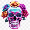 A Clear Skull Icon for Your Next Project A simple skull icon with a clear background, suitable for commercial or personal use in various designs.