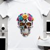 Free High Resolution Skull Graphics A transparent PNG image of a decorative skull with a clear background.