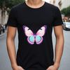 Beautiful Winged Wonder A colorful butterfly with detailed wings against a clear background.