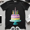 Birthday Cake Design Illustration A transparent PNG background image featuring a large, detailed birthday cake design suitable for print or digital use.