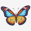 A high-resolution transparent PNG image of a colorful insect with intricate wings.