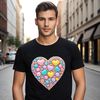 Beautiful Heart Graphic for Print A high-resolution, transparent PNG heart graphic suitable for sublimation, print quality, and DIY projects.
