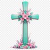 A high-resolution transparent PNG image of a crucifix with a clear background, suitable for commercial or personal use.