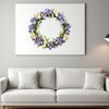 A high-resolution floral wreath with clear background, suitable for sublimation printing and commercial use.