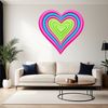 A simple illustration of a red love heart with a clear transparent background.