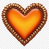 Clear Background Heart Graphics A high-resolution transparent heart icon on a clear background, suitable for commercial or personal use.