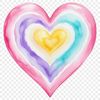 High Res Love Symbol A large, transparent PNG image of a love heart suitable for sublimation printing or web design use.