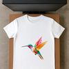 Free High-Resolution Bird PNG Image A high-resolution illustration of a hummingbird with clear background.
