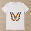 High Resolution Butterfly Clip Art Close-up view of a vibrant butterfly insect on a clear background, ideal for printing or digital use.