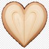 High Resolution Heart Shape A transparent heart icon with a clear background, suitable for sublimation and commercial use.