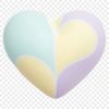 Transparent Stylized Love Heart Design A high-resolution, transparent PNG icon of a stylized love heart suitable for web design or DIY projects.