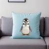 A transparent PNG illustration of a small penguin chick in a simple composition.