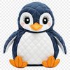 A small penguin chick stands on a rocky shore, its fluffy feathers glistening in the sunlight.