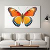 High Res Butterfly Clip Art A colorful butterfly with intricate patterns on its wings, against a transparent background.