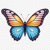 Colorful Winged Insect A high-resolution transparent PNG image of a colorful insect with delicate wings.