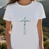 Floral Christian Cross Design A clear, high-resolution image of a traditional Christian cross with a floral design.