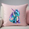 Fantasy Dragon Design for Print A mythical creature with scales and wings, suitable for commercial use in various digital projects.