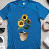 Beautiful Sunflower Illustration in PNG Format A single high-resolution sunflower with a clear transparent background in PNG format.