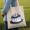 Customizable Birthday Cake Art A colorful birthday cake with candles on top, suitable for printing or digital use.