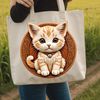 A cute, cartoon-style kitten with a clear transparent background, suitable for print and web use.
