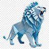 A large and majestic lion with a clear background, suitable for high-resolution printing and digital use.