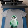 A high-resolution png image of a cute baby penguin with a transparent background.