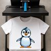 Cute Penguin Cartoon Illustration Cute cartoon penguin illustration on a transparent background with a clear white space around the character.