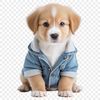 A cute puppy with a clear background, suitable for commercial or personal use as clip art.