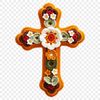 High-resolution transparent PNG image of a crucifix with clear background.