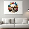 Skeletal Illustration A detailed, high-resolution illustration of a transparent skull with a clear background, suitable for commercial use.