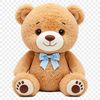 A high-resolution transparent teddy bear illustration suitable for commercial and personal use.