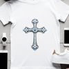 Clear Cross Image Download A clear, transparent PNG image of a simple crucifix with a plain background.