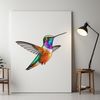 Glistening Hummingbird in Flight PNG A high-resolution transparent PNG image of a hummingbird in flight, suitable for commercial or personal use.