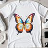 Clear Background Butterflies A high-resolution illustration of a single butterfly in vibrant colors against a clear white background.