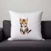 Transparent Cat Outline A cute domestic cat with a soft, fluffy coat in a transparent PNG format.