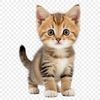 Cute Kitty Face Image A small, adorable domestic cat with bright eyes and fluffy fur.