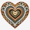 A transparent PNG icon featuring a stylized heart symbol suitable for various digital applications and personal use.