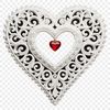 Transparent Love Symbol for Designs A transparent PNG heart icon with a clear background, ideal for commercial or personal use in various designs.