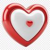 High resolution, transparent love heart clip art available for commercial and personal use in various design projects.