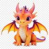 A high-resolution PNG image of a mythical dragon with a clear background.