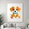 Clear Background Dog Design A high-resolution transparent image of a cute puppy for commercial or personal use.