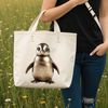 Clear Background Png Image A small penguin chick standing on a clear background with transparent edges.