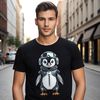 A small, adorable penguin chick in a transparent PNG format.