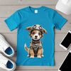 Clear Outline Dog Image A small puppy sits on a white background with a clear transparent outline.