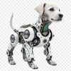 A clear background transparent PNG image featuring a happy animal dog, suitable for printing and creative use.