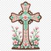 High Res Transparent Crucifix A detailed, high-resolution image of a transparent crucifix on a clear background, ideal for commercial or personal use.