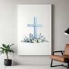 Free Cross Clipart for Personal Use An image of a cross made from floral elements in a simple yet meaningful design.