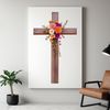 A transparent PNG image of a detailed crucifix with a clear background, suitable for various commercial uses.