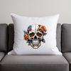 Intricate Transparent Skull Design Transparent skull graphic with intricate details, suitable for commercial use.